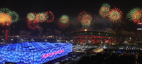  北京五輪閉幕式の花火