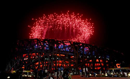 北京五輪閉幕式の花火